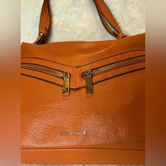 Kate Landry Vibrant Orange Shoulder Bag - Picture 14 of 16